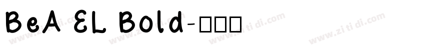 BeA EL Bold字体转换